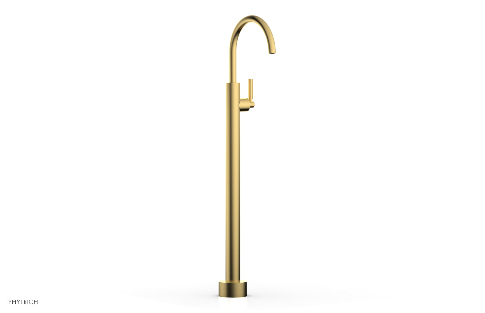 BASIC Tall Floor Mount Tub Filler with Lever Handle - D130 44 02 - Perfect for Modern Bathroom Renovations and Spa-Like Showers
