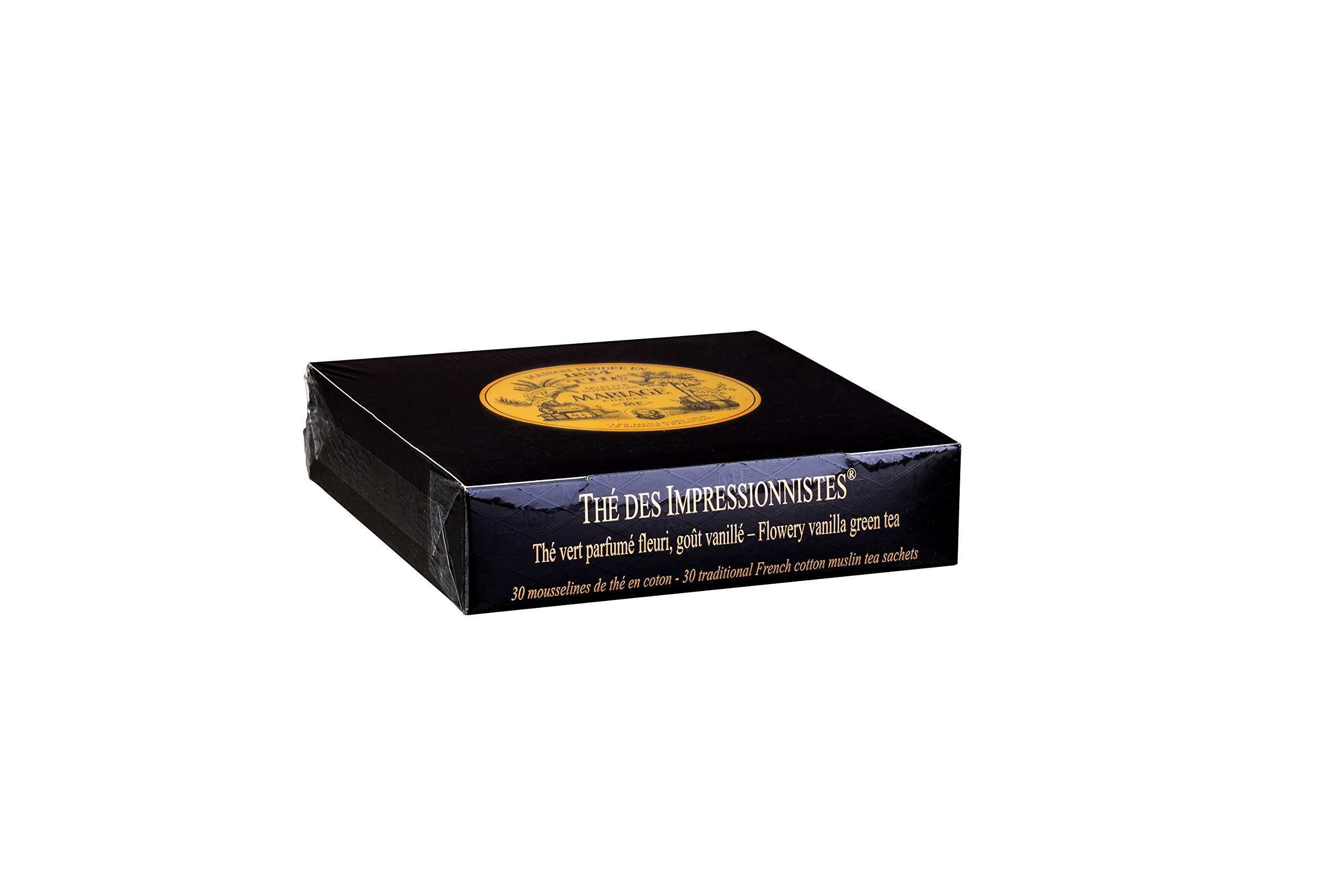 THÉ DES IMPRESSIONNISTES® Premium Green Tea with Floral Vanilla Flavor - Organic Loose Leaf Tea for Relaxation, Afternoon Tea & Gift Giving