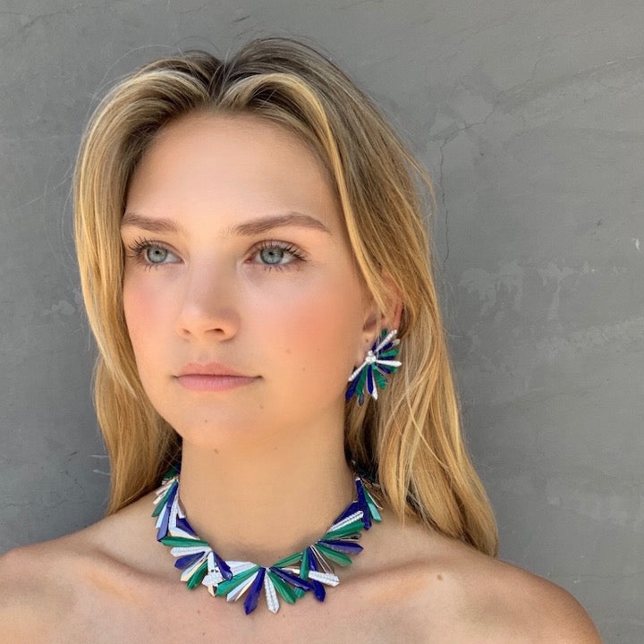Elegant Penacho Queen Necklace - Handmade Bohemian Jewelry for Women | Perfect for Weddings, Parties & Special Occasions