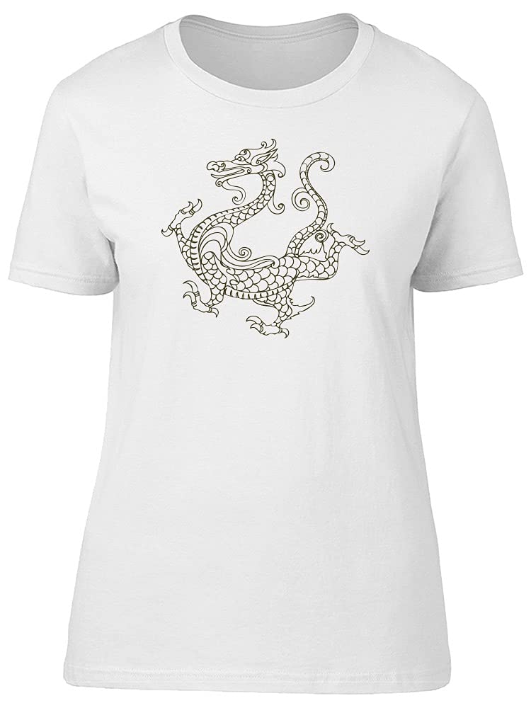 Chinese Dragon Walking Tee for Women - Stylish Casual Wear