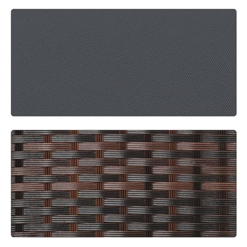 Brown Rattan&dark Gray Cushion