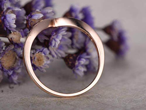0.50 Carat Half Eternity Wedding Band - Elegant Twist Curve Design in 18k Gold Plating - Perfect for Anniversary, Engagement & Special Occasion Jewelry Gifts