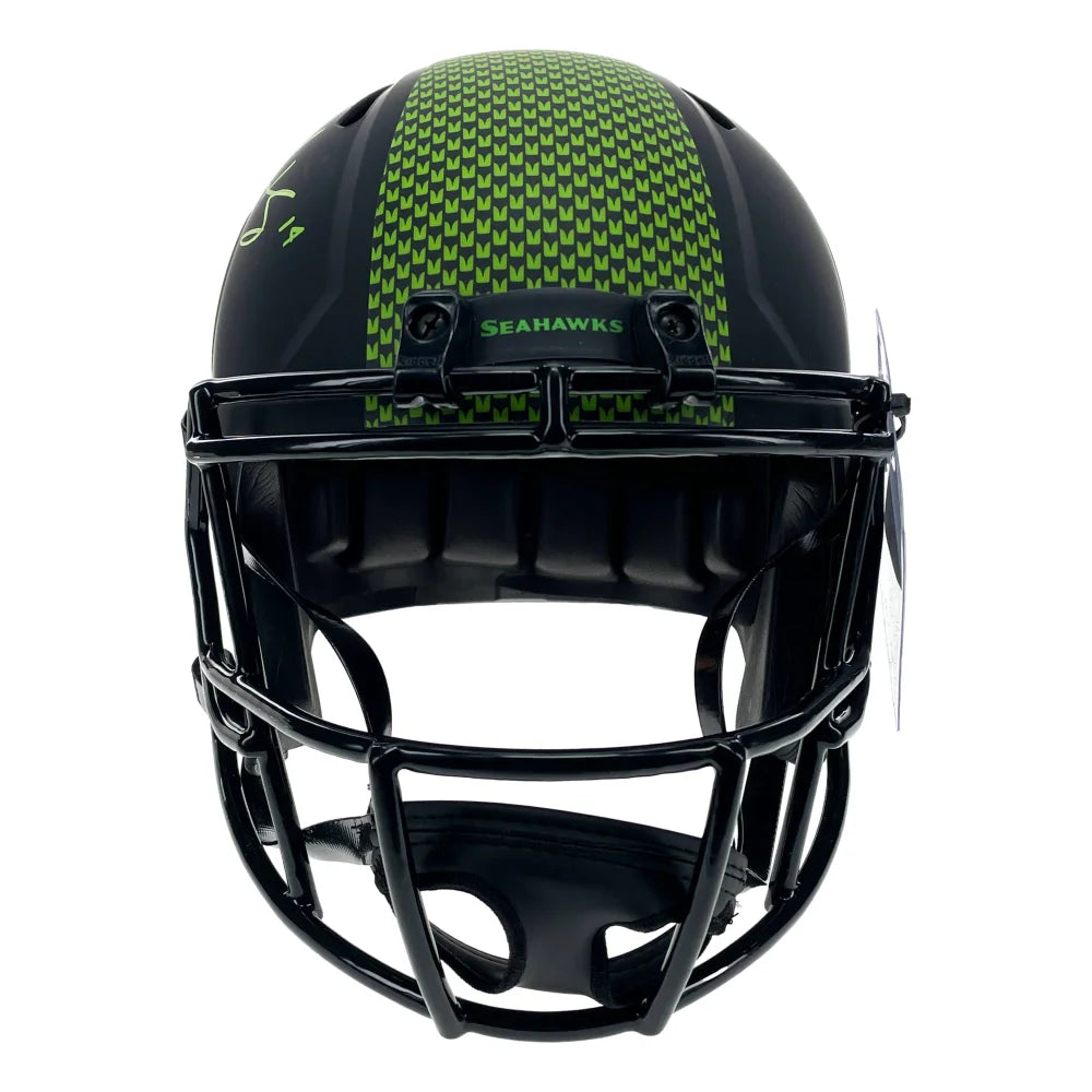 DK Metcalf Autographed Seattle Seahawks Football Helmet - Signed Speed Eclipse F/S - Perfect for Collectors, Fans & Sports Memorabilia Displays