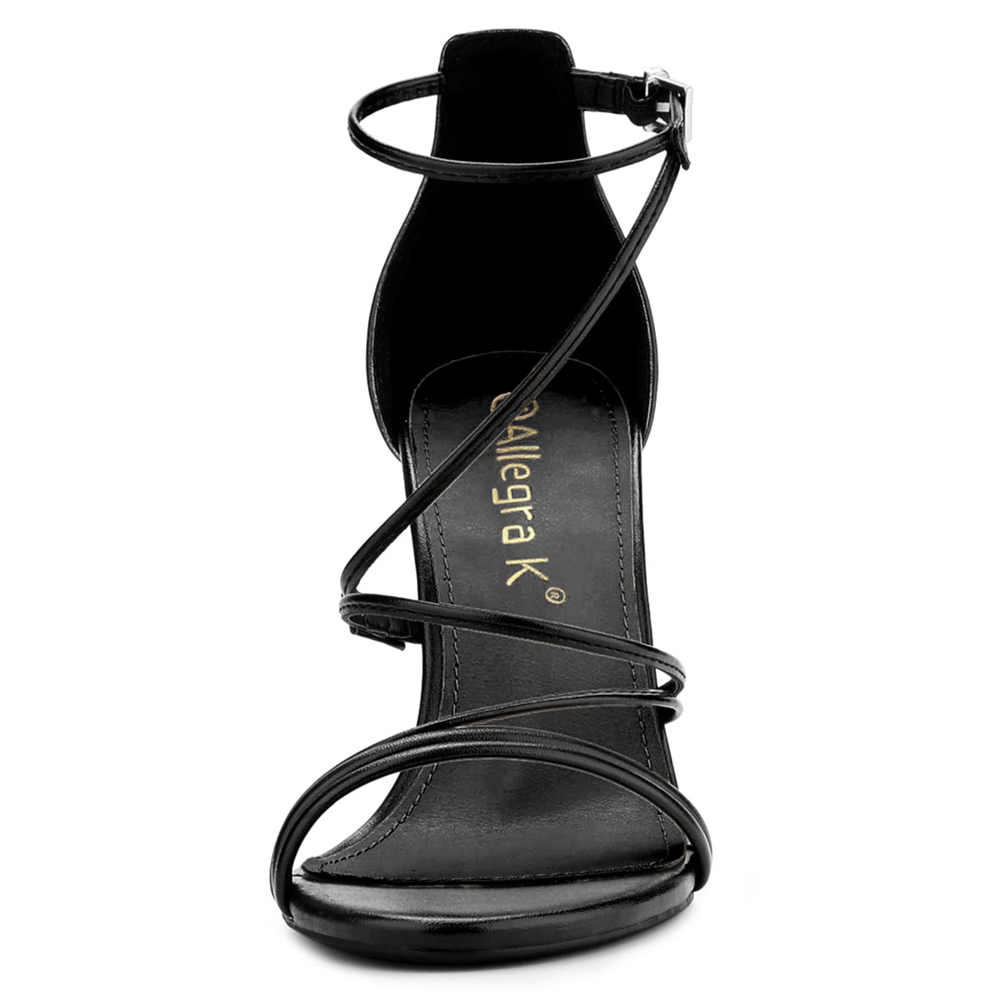 Allegra K Women's Strappy Stiletto Heels Sandals for Party, Evening, Wedding & Prom - Sexy High Heel Dress Shoes for Women