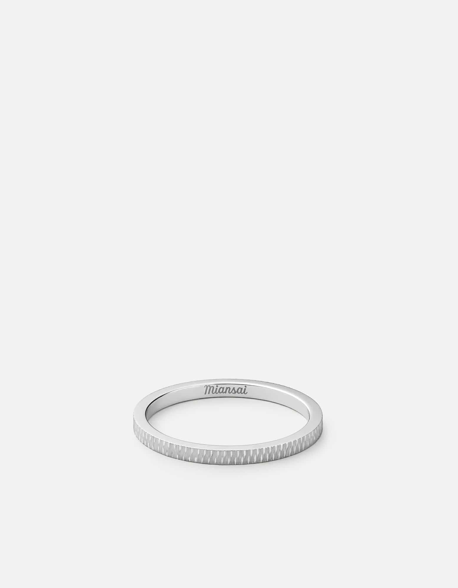 Sterling Silver Verge Ring for Women - Elegant Minimalist Stackable Band for Everyday Wear, Gift Giving & Special Occasions