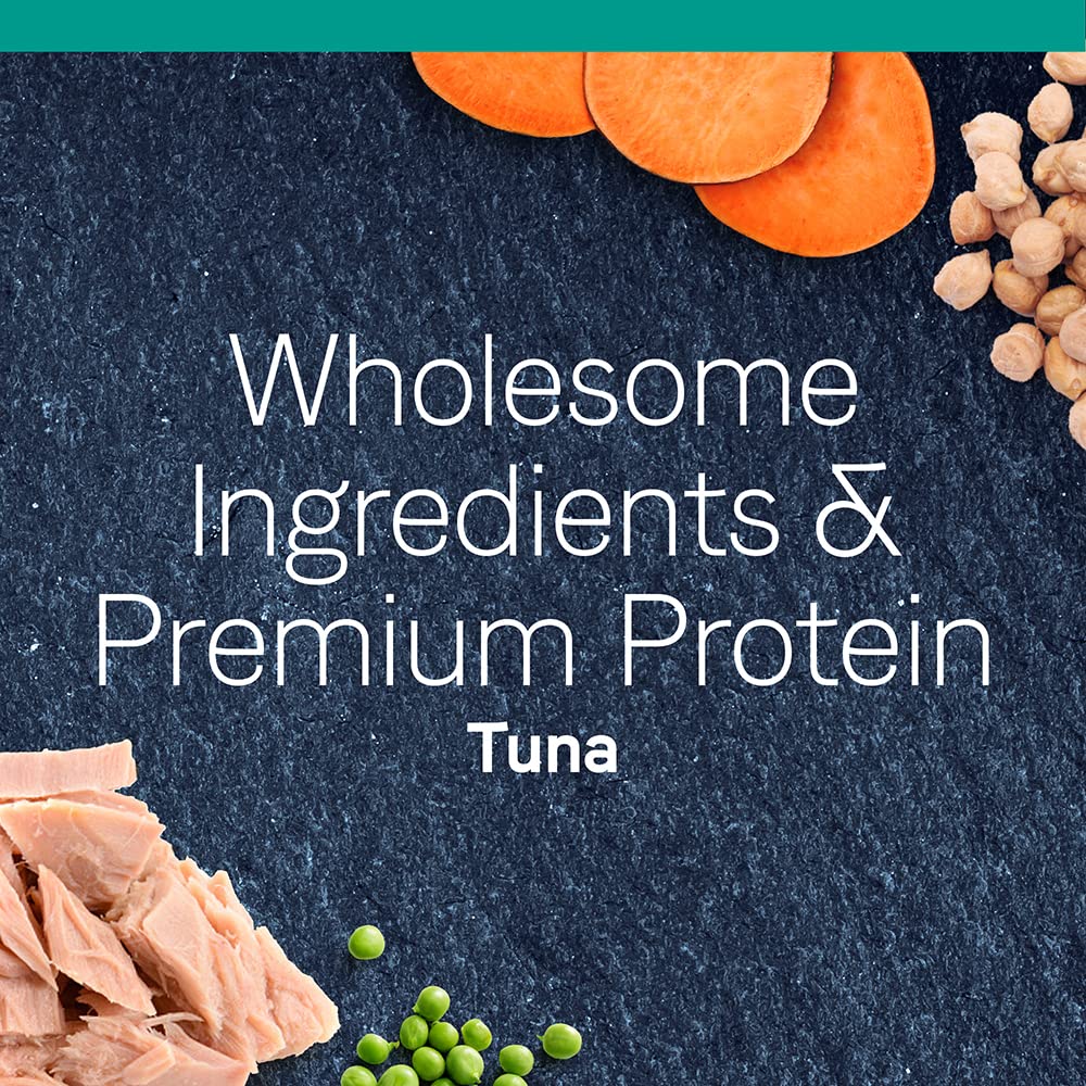 Premium Grain-Free Cat Food Bundle - CANIDAE Healthy Weight Tuna Recipe Dry Food (5lb) + Wet Food Variety Pack (24x2.46oz) with Tuna, Chicken & Mackerel - Perfect for Indoor Cats & Weight Management