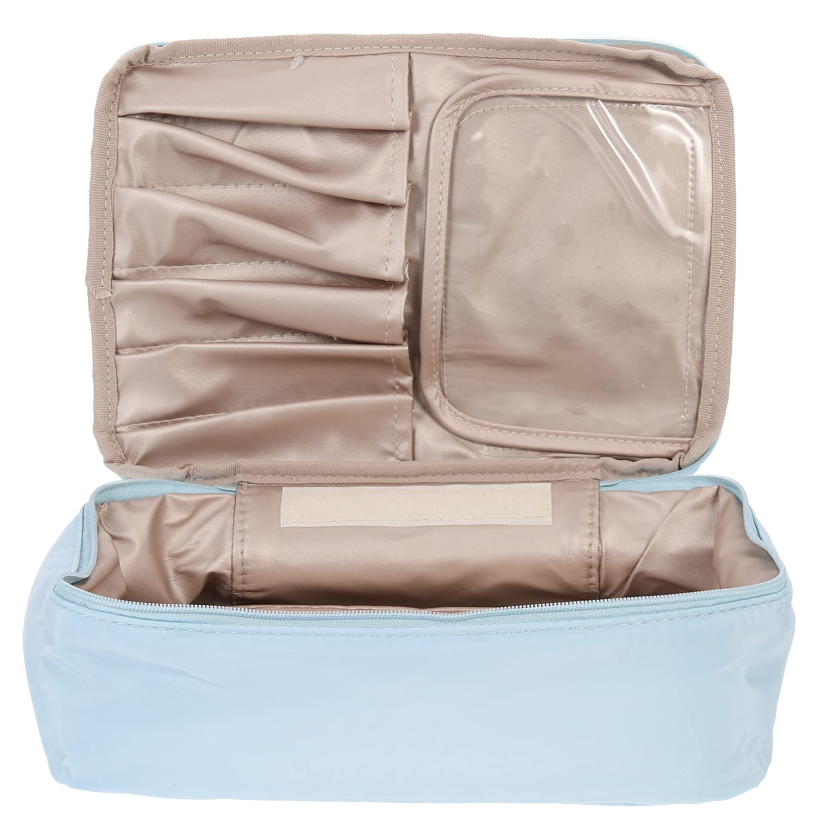 FRCOLOR Waterproof Travel Toiletry Bag with Zipper - Large Makeup Organizer for Cosmetics & Full-Sized Toiletries - Perfect for Vacation, Gym, Camping & Business Trips