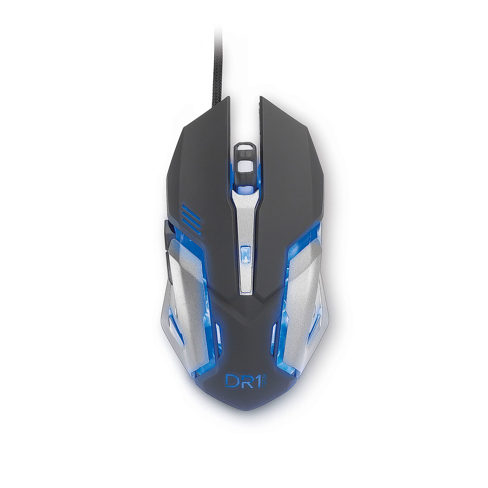 DR1TECH [Amazon Exclusive] Wired Gaming Mouse - 6 Programmable Buttons, Up to 3200 DPI, Lightweight & Durable Design - Ergonomic PC Gaming Mouse for PS4/XBOX - Perfect for FPS, MOBA & Esports Gaming