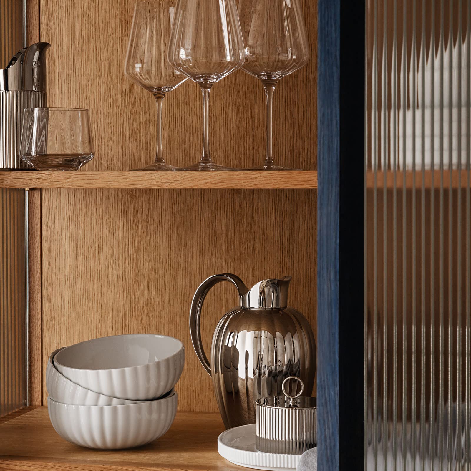Georg Jensen Bernadotte Red Wine Glasses - Set of 6 Crystal Stemware for Fine Dining & Entertaining - Perfect for Dinner Parties, Weddings & Wine Tasting Events