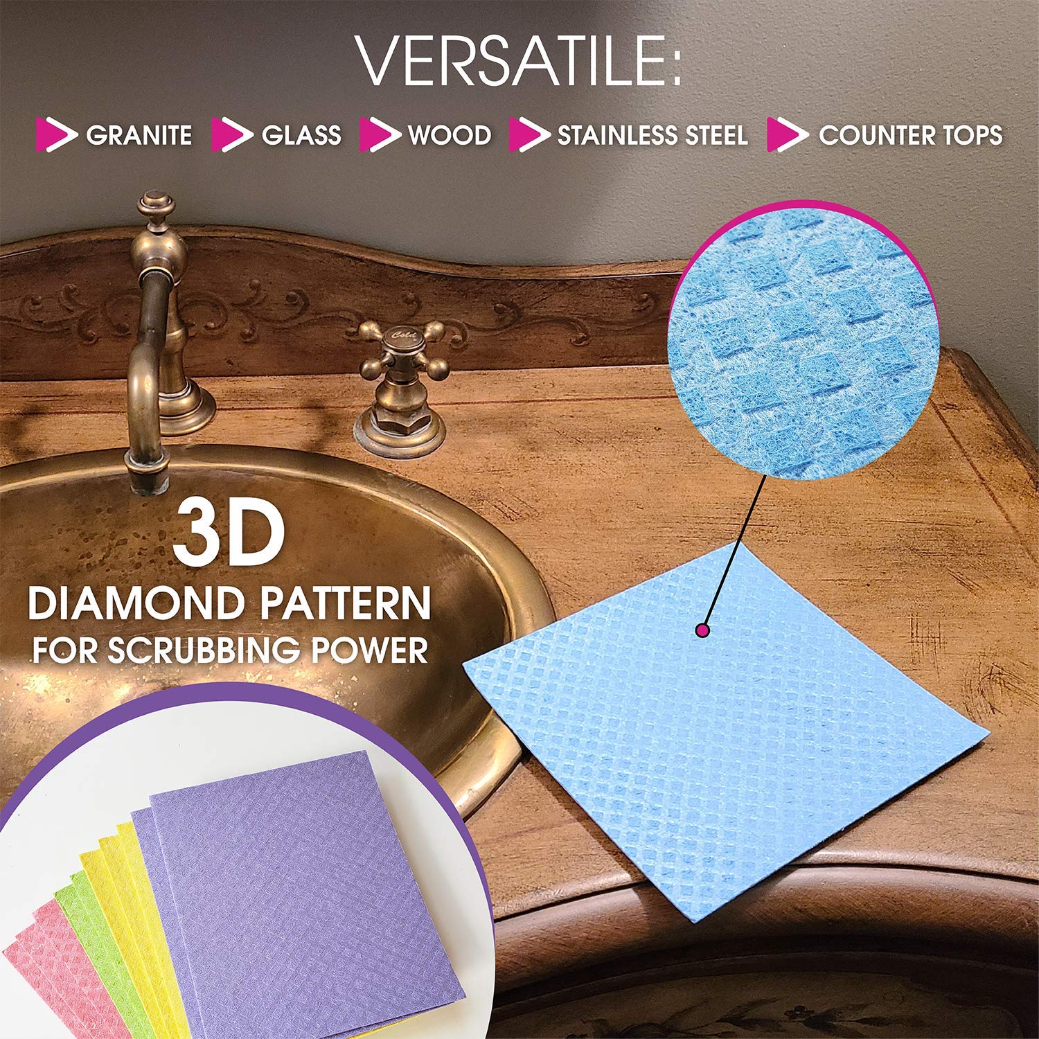 **Eco-Friendly Swedish Dishcloths Set – Super Absorbent Reusable Kitchen Towels & Sponge Cloths for Washing Dishes, Cleaning Countertops & Household Surfaces – Sustainable Cellulose Paper Towel Alternative (12-Pack)**    *Perfect for Daily Kitchen Cleaning, Dish Drying, Spill Absorption, and Eco-Conscious Homes*