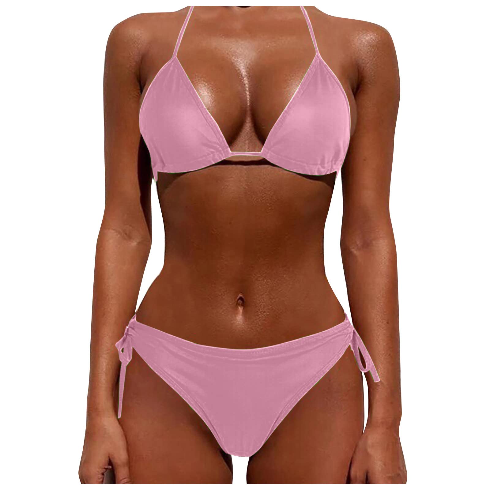 **Mebamook Women's Sunflower Print Lingerie Set - No Padding Bikini Bra & Panty - Comfortable Wireless Lingerie for Sleep, Lounge & Beach Wear**