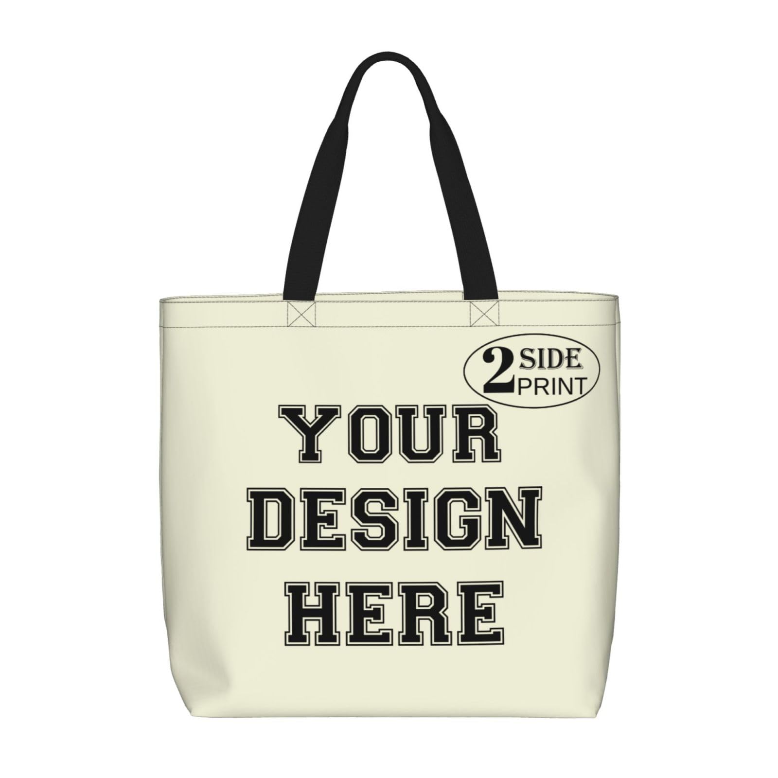 Custom Logo Tote Bags for Women - Personalized Travel & Grocery Bags for Shopping & Gifts