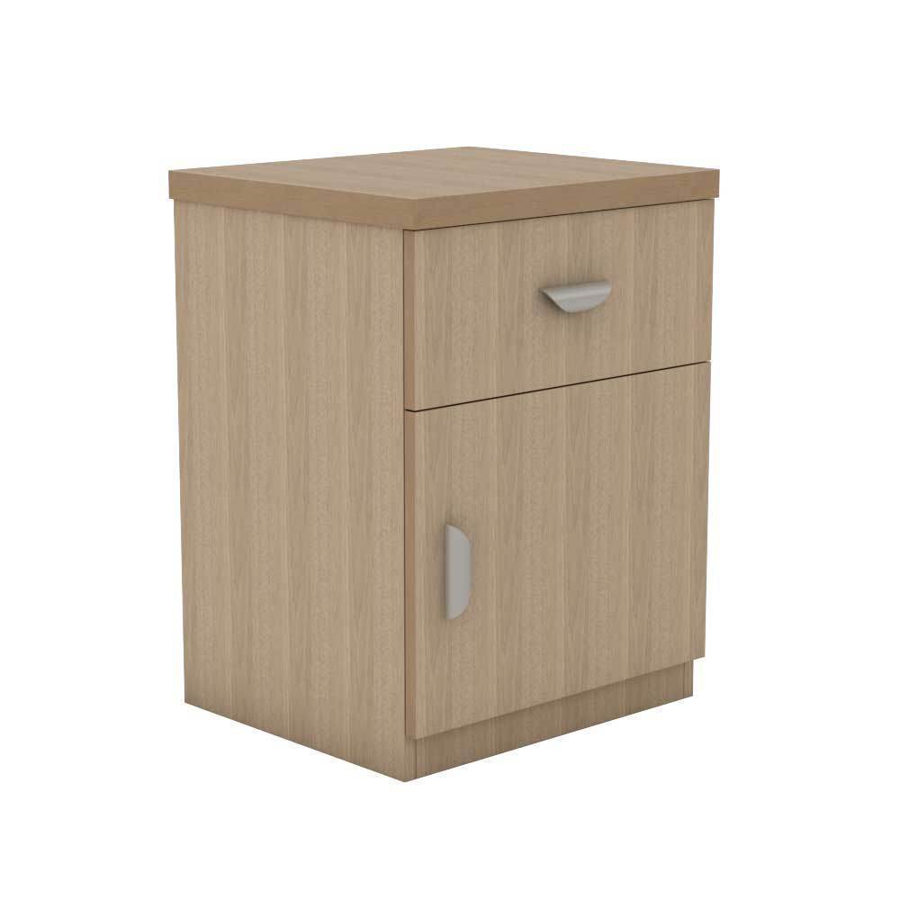 Modern Nightstand with USB Ports - Wooden Bedside Table with Drawer for Bedroom, Living Room, and Office - Perfect for Storing Books, Lamps, and Essentials