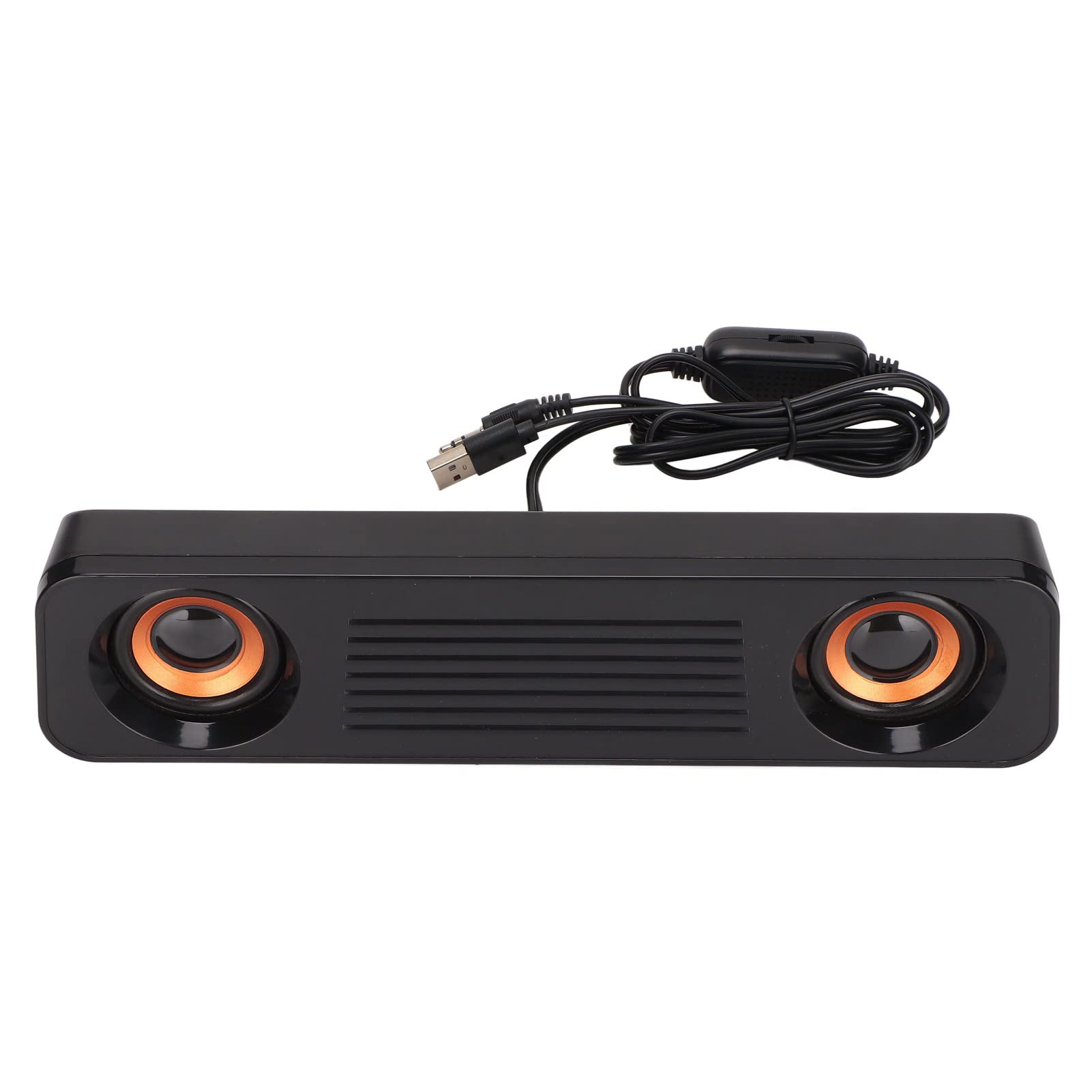 TV Subwoofer Soundbar with 3.5mm HiFi Stereo & USB Port - Portable Bass Speaker for Home Theater, PC, Computer Gaming | Perfect for Movies, Music & Gaming Entertainment