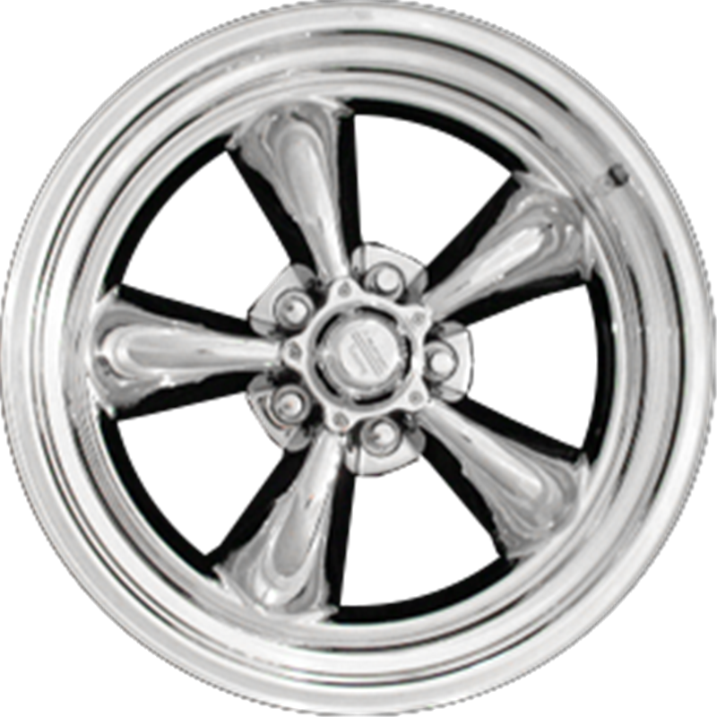 American Racing 17x7 VN515 Torq Thrust II Polished Aluminum Wheel - 1PC +0mm Offset for Muscle Cars & Hot Rods | High-Performance Street & Show Use