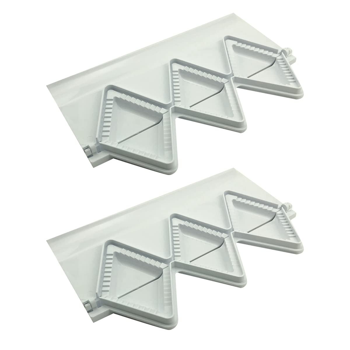 2-Piece Stainless Steel Dumpling Maker Set - Empanada Press, Wonton Mold, Ravioli & Pastry Dough Cutter - Perfect for Chinese Dumplings, Wontons, Pies & More - Ideal for Home Cooking, Meal Prep & Asian Cuisine Lovers