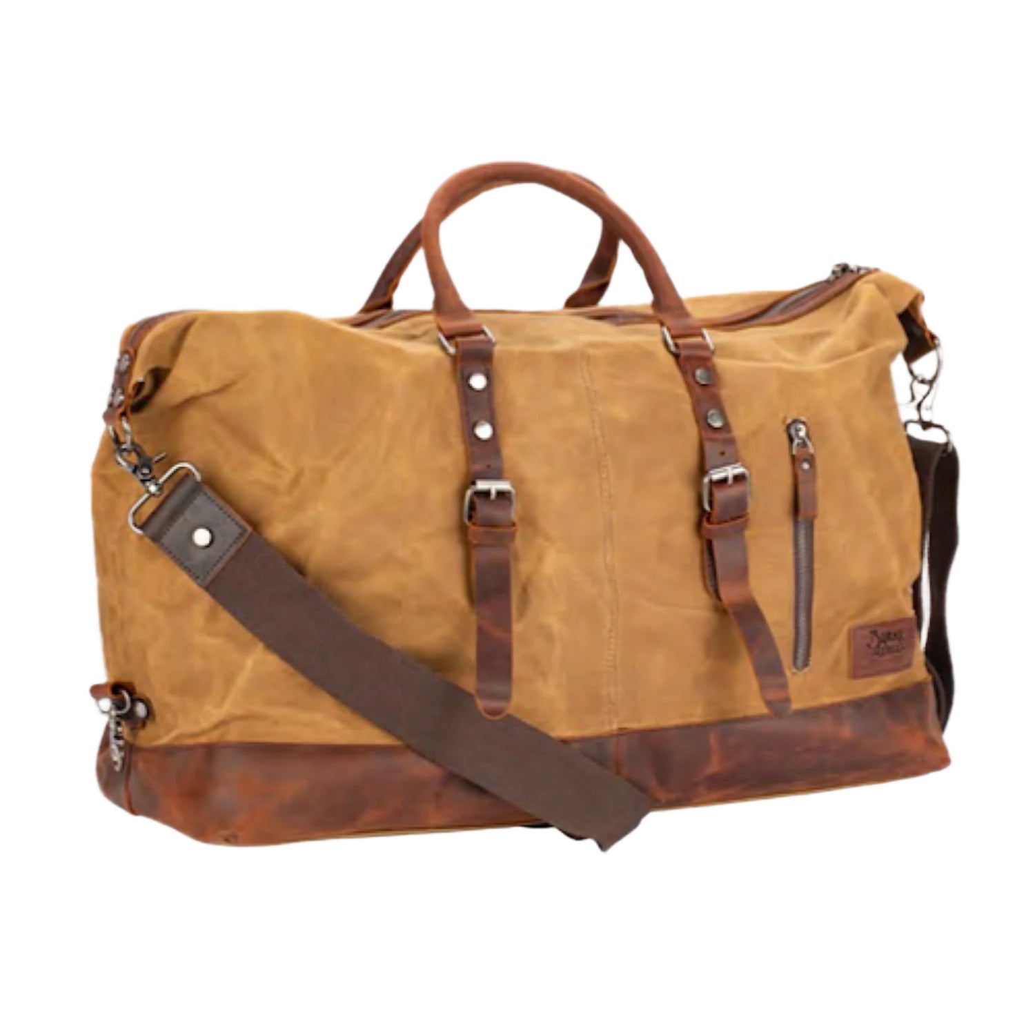 Burke & Wills Macquarie Duffle Bag in Camel - Stylish Travel Duffel for Gym, Weekend Getaways & Outdoor Adventures