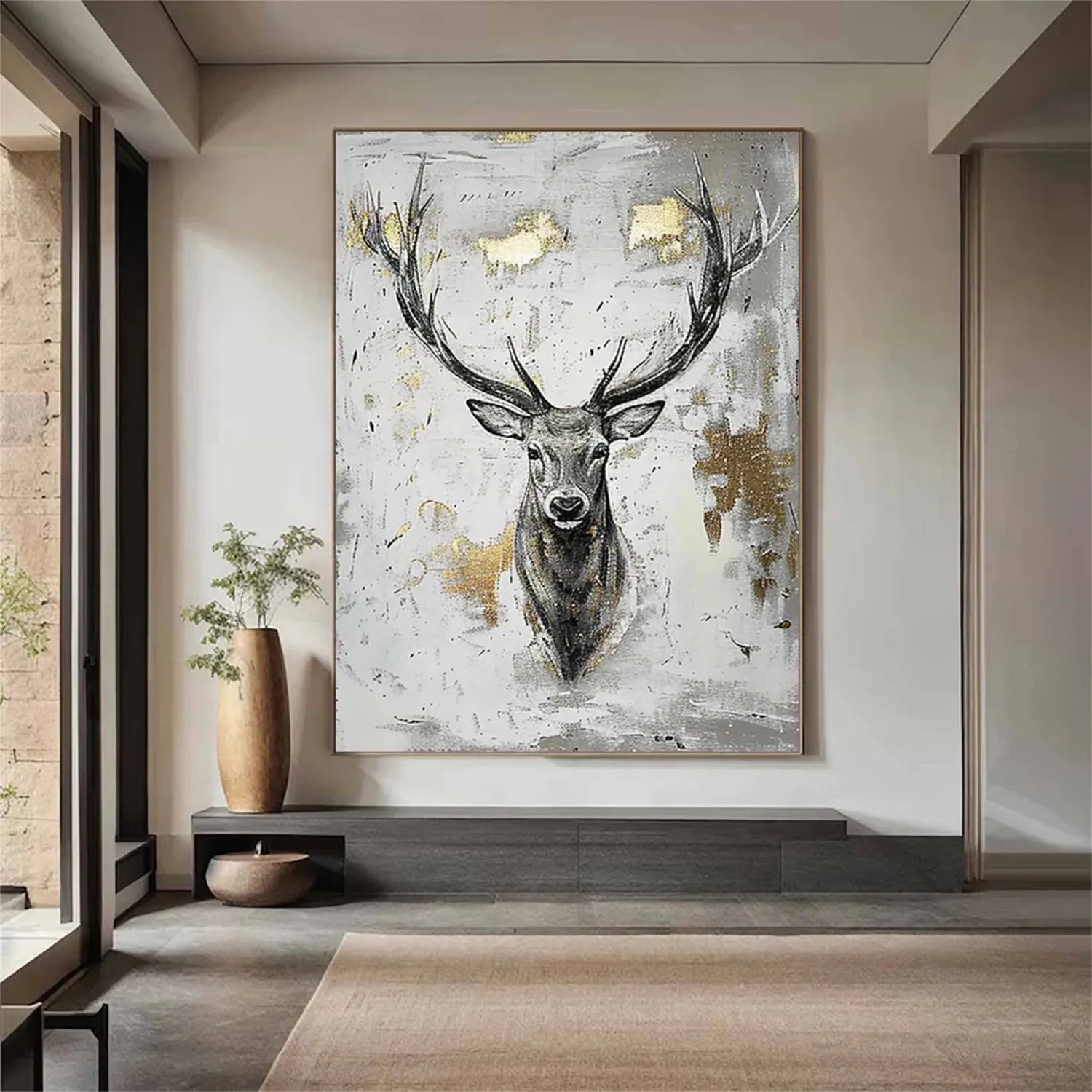 Animal Art Painting #AP081 - Handmade Wildlife Canvas Art for Home & Office Decor | Perfect for Living Room, Bedroom, or Gift