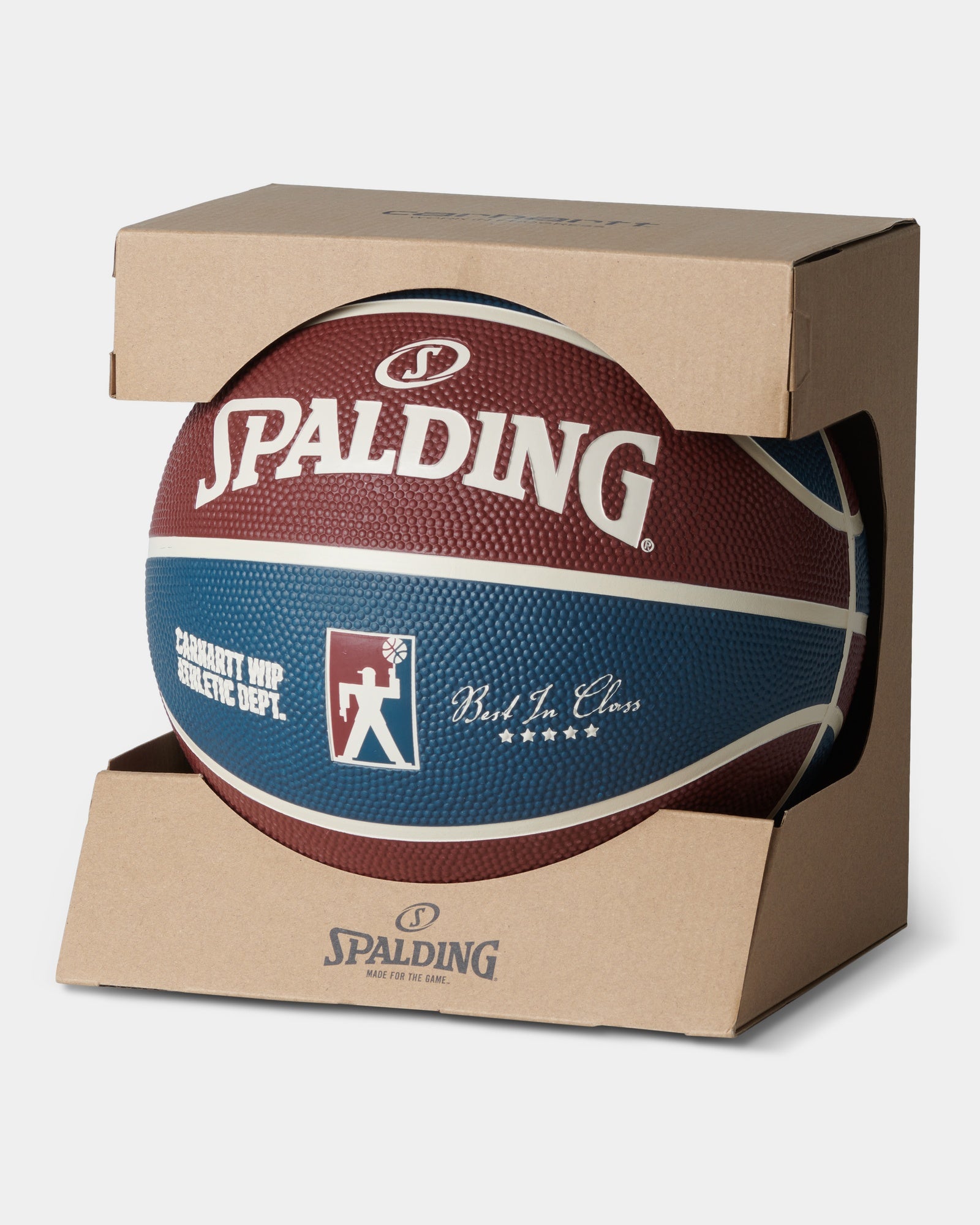 Spalding x Carhartt WIP Basketball - Premium Mulberry & Dusky Blue Colorway | Outdoor & Indoor Court Play | Streetwear Fashion Accessory