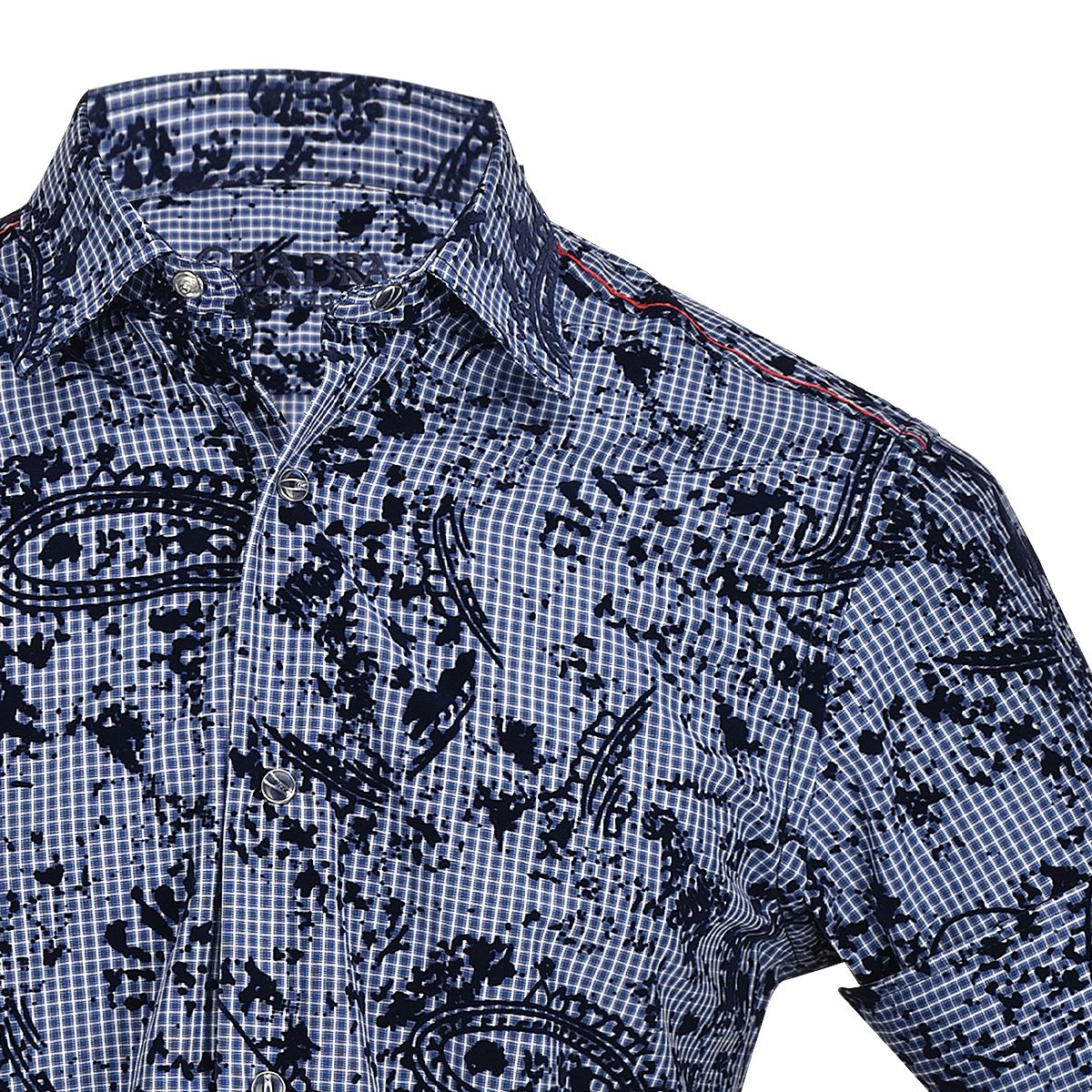 CM0W424 Men's Cuadra Blue Stone Wash Western Shirt - Stylish Cowboy Shirt for Casual Wear, Rodeo & Country Fashion