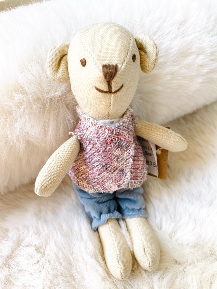 Soft Cotton Linen Mini Animal Dolls - Adorable Handmade Stuffed Plush Toys for Kids & Nursery Decor | Perfect for Baby Showers, Birthday Gifts & Playtime Companions