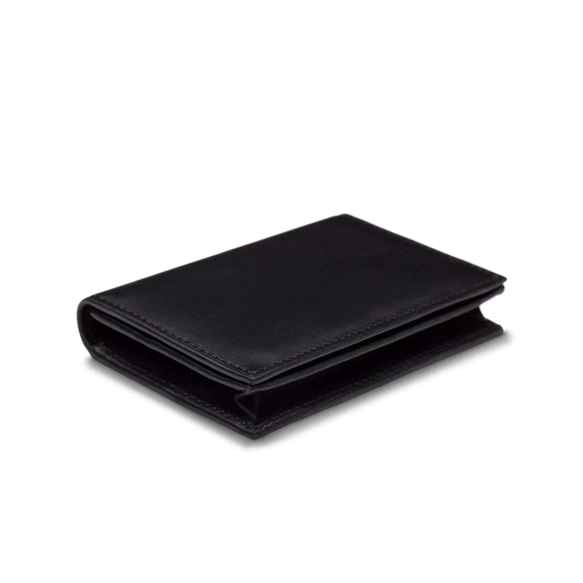 Premium Bosca Nappa Leather Slim Wallet - 2 Pocket Card Holder with ID Window | RFID Blocking | Perfect for Everyday Carry & Travel Essentials