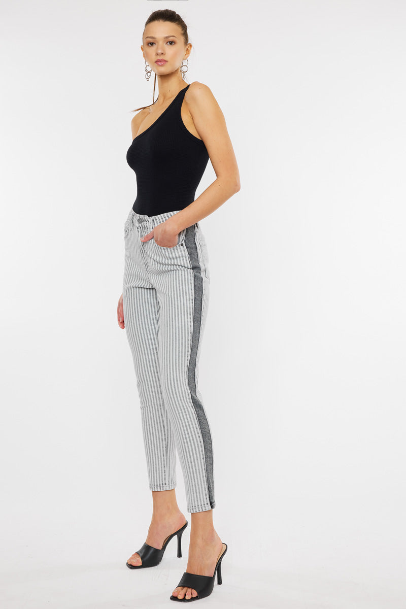 Kristin High Rise Slim Straight Leg Jeans for Women - Stretchy Denim Pants, Comfortable & Flattering Fit - Perfect for Casual Wear, Office & Date Night