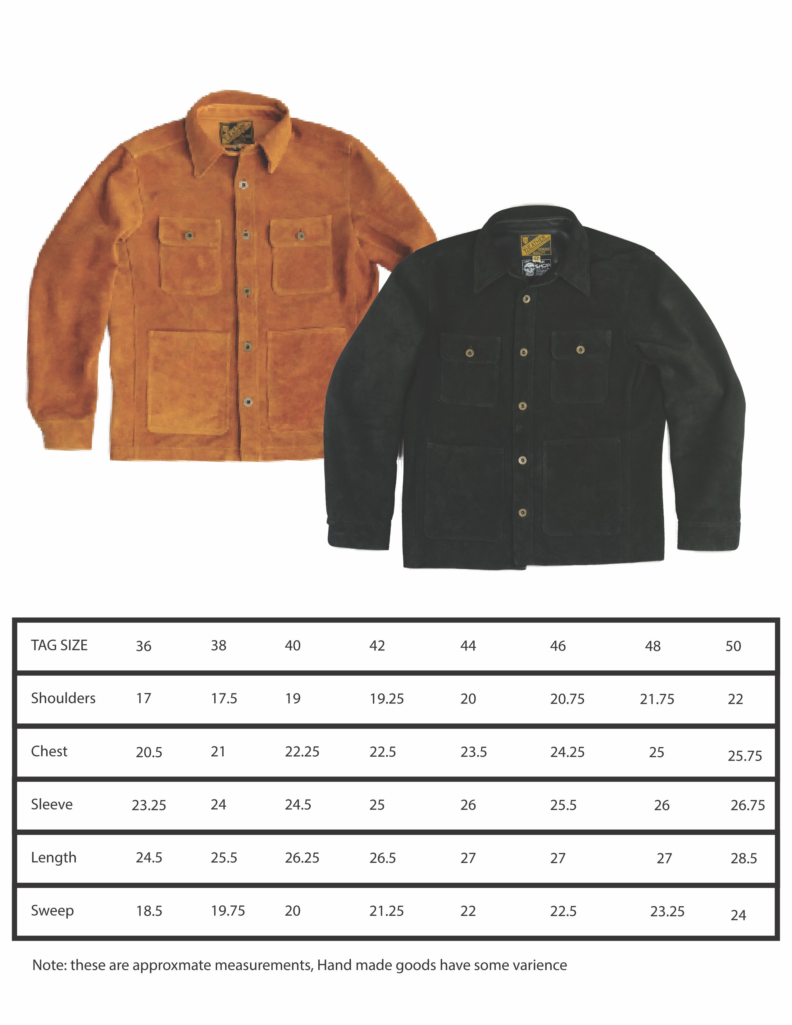 The Shop Vancouver Chore Shirt - Premium Steer Rough Out Camel Workwear for Men | Durable Shirt for Outdoor Work, Hiking & Casual Wear