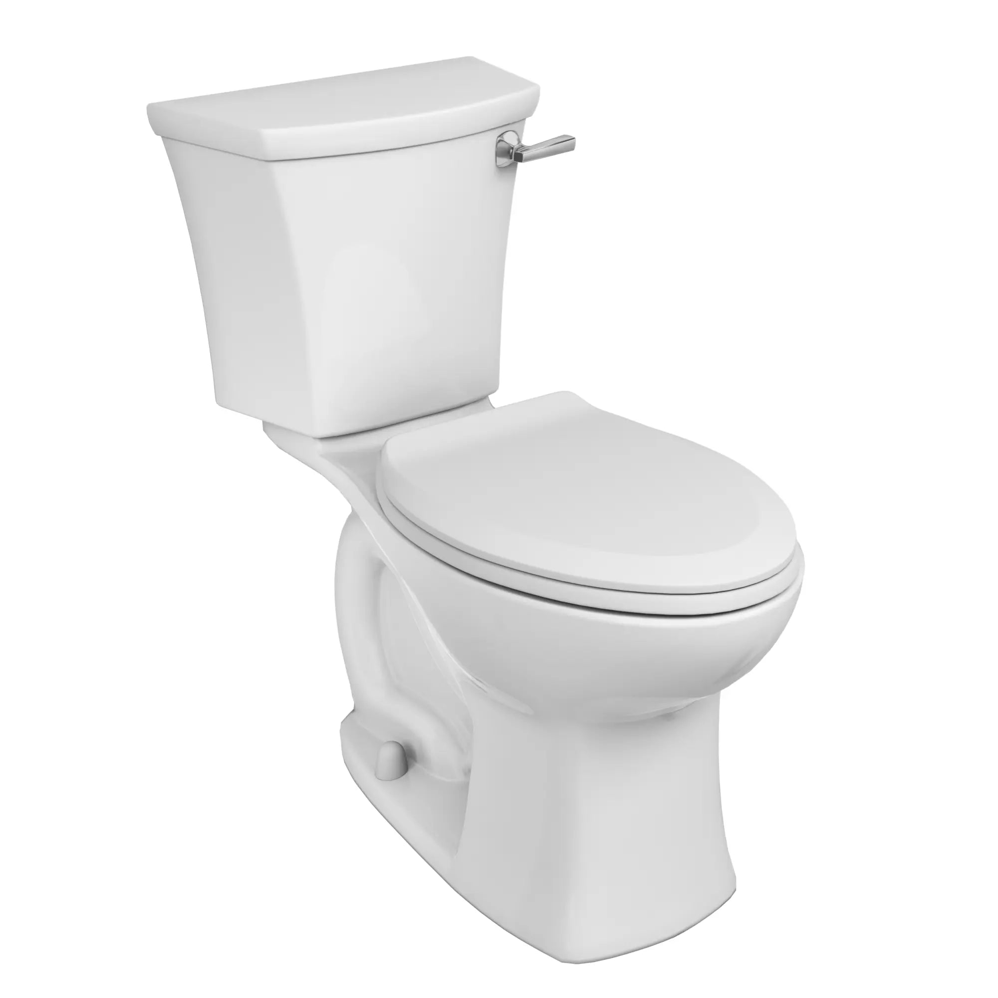 Edgemere® Two-Piece 1.28 GPF/4.8 LPF Elongated Right-Hand Trip Lever Toilet with Seat & Wax Ring - Water-Saving Chair Height Toilet for Modern Bathrooms & ADA Compliance