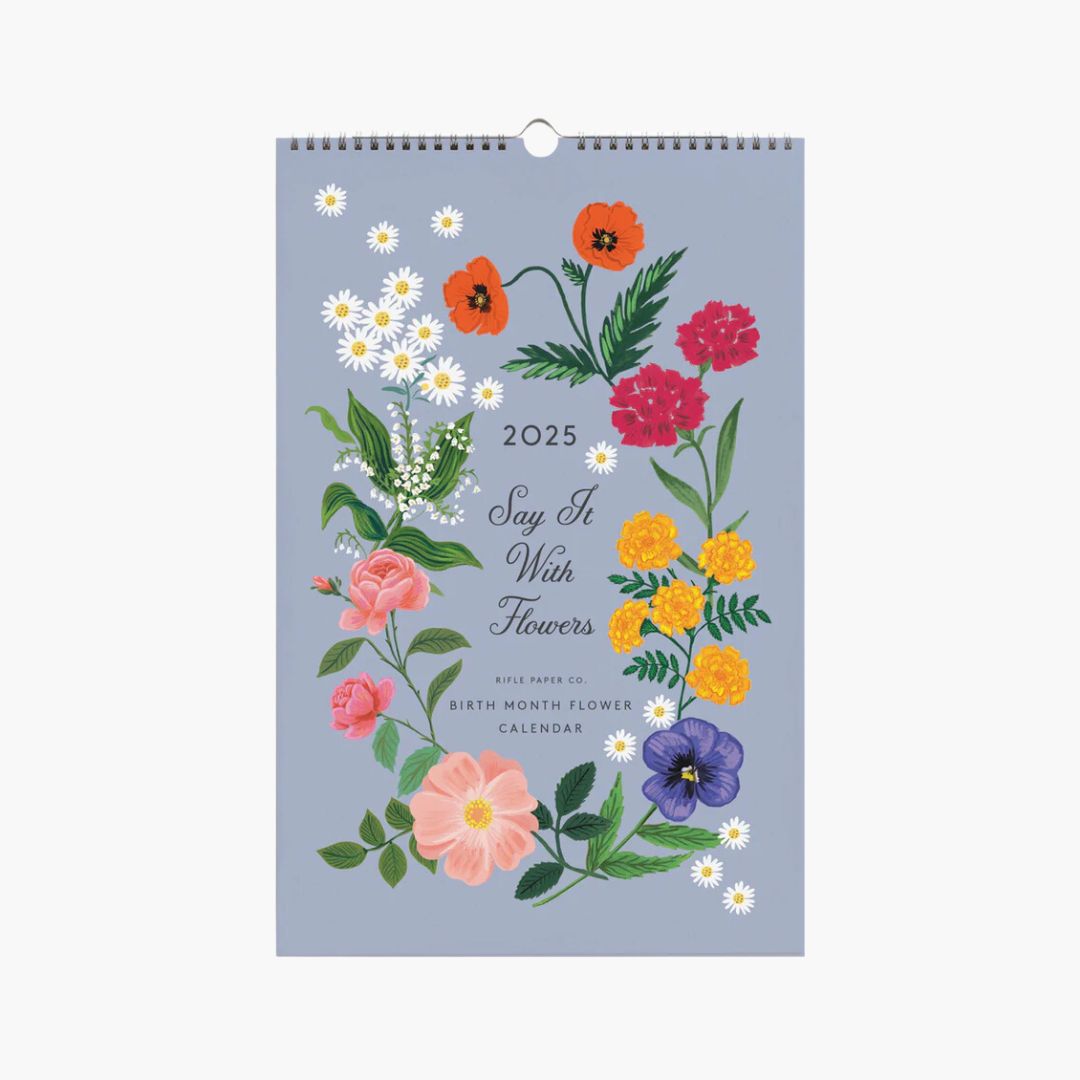 2025 Say It With Flowers Wall Calendar - Floral Design Monthly Planner for Home & Office Decor | Perfect Gift for Holidays, Birthdays & Special Occasions