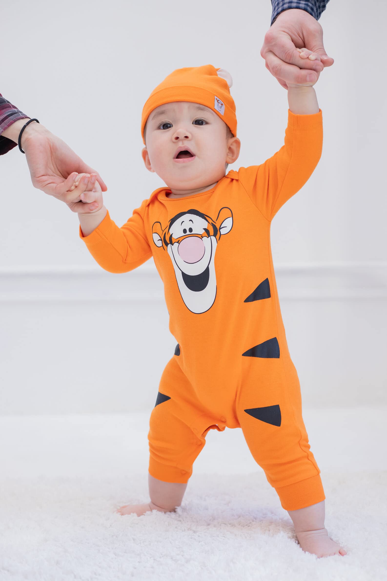 Disney Baby Boys' Snap Cosplay Coverall with Hat - Cute Outfit for Halloween, Birthday Party & Photo Shoots