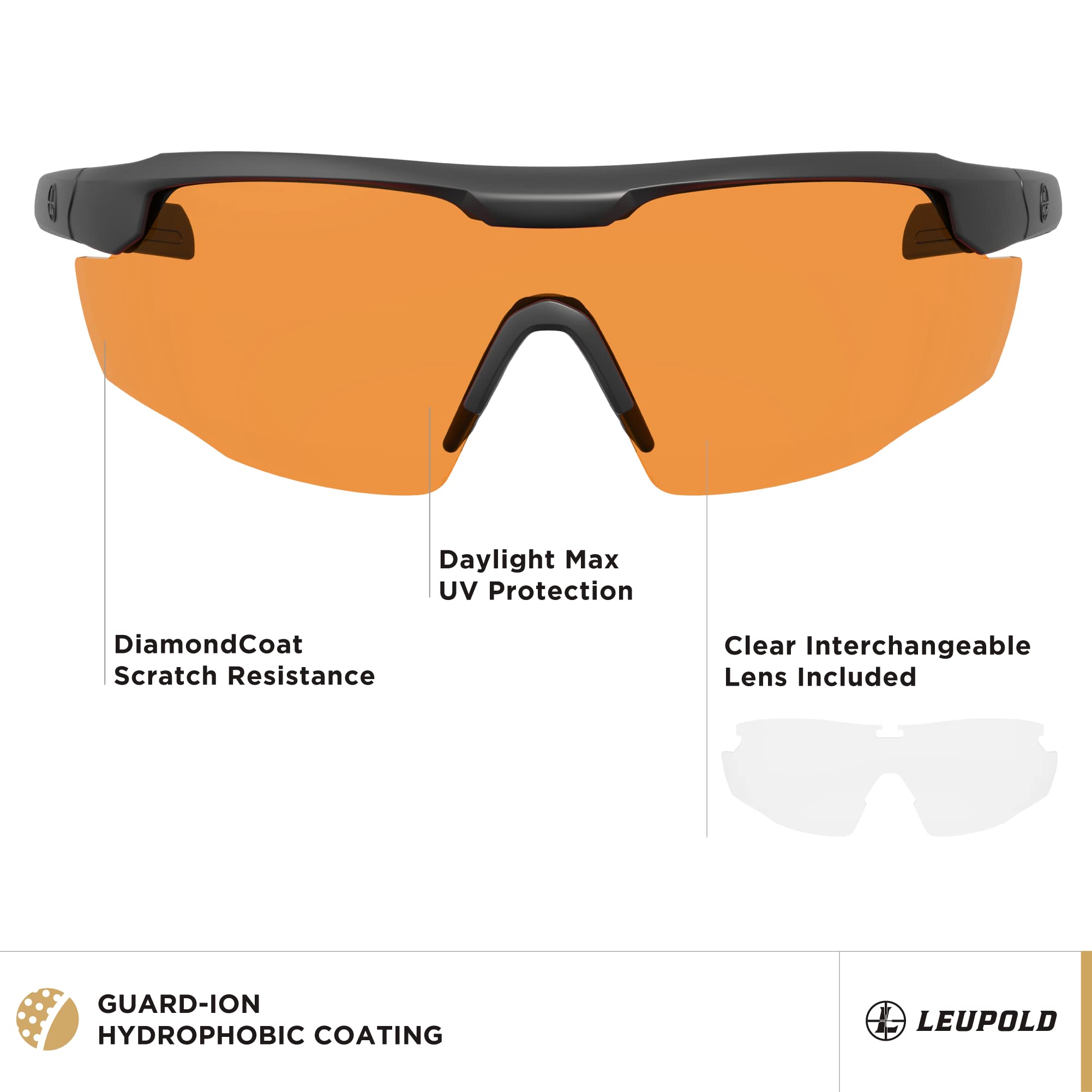Leupold Sentinel Polarized Sunglasses for Hunting - UV Protection Safety Glasses for Outdoor Sports & Shooting