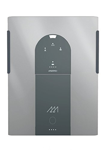 mPowerpad 2 Lite Solar Charger - 10000mAh Portable Power Bank with USB-C for iPhone, Android, Tablets | Perfect for Camping, Hiking & Emergency Power Backup (Metallic Silver)