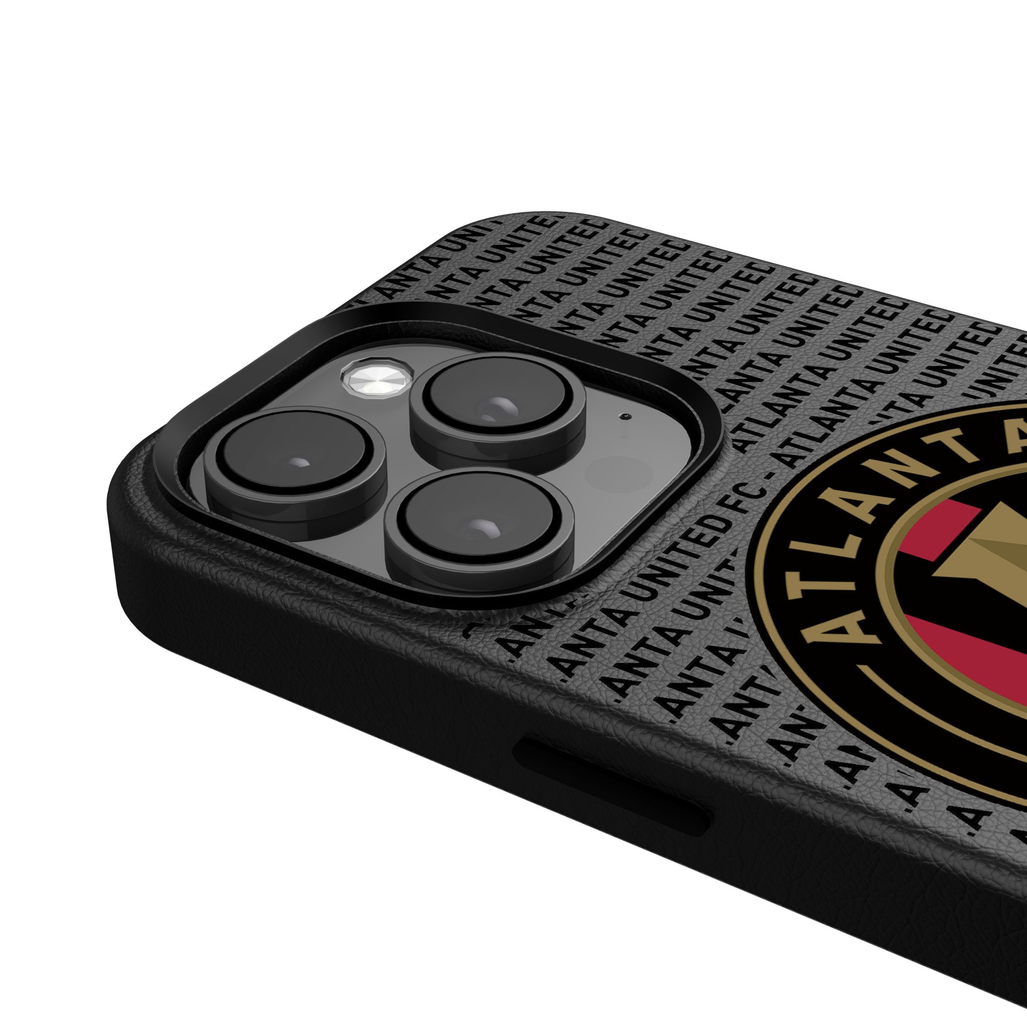 Atlanta United FC MagSafe Compatible iPhone Case for iPhone 14/13/12 Pro Max - Durable Text Backdrop Design - Perfect for Soccer Fans & Game Day Support