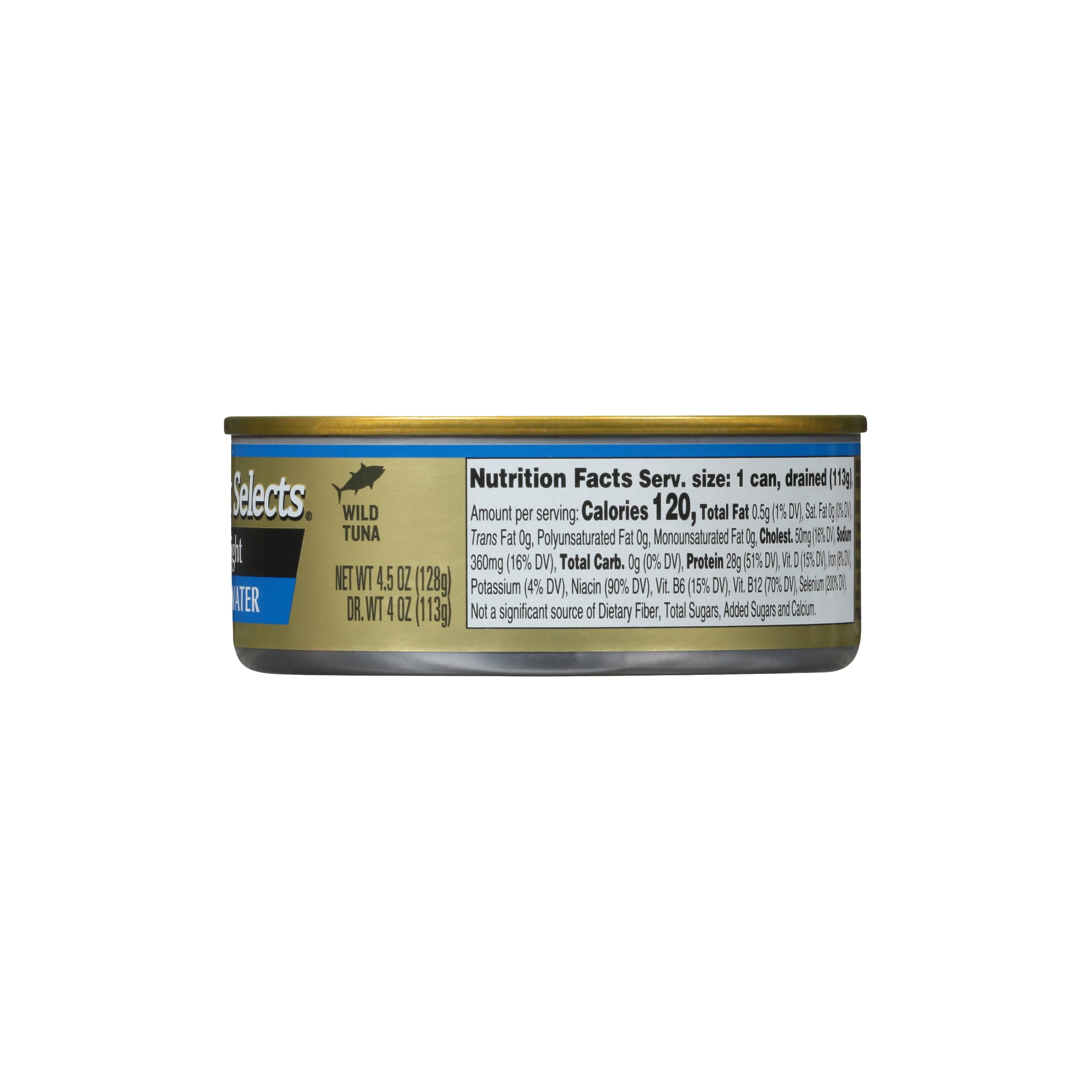 StarKist Selects Solid Light Tuna in Water Can, 4.5 Ounce (Pack of 12) - Perfect for Salads, Sandwiches, and Healthy Snacks
