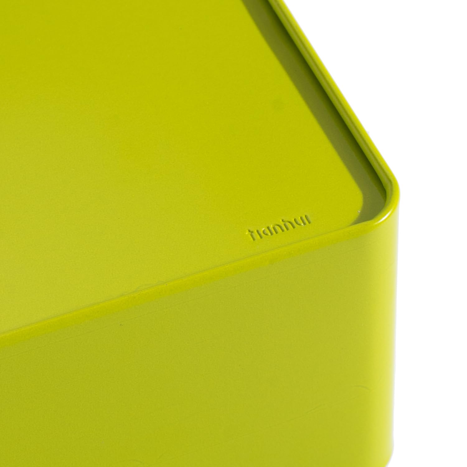 Airtight Metal Food Storage Containers with Lids - Kitchen Pantry Organization Tin Box for Dry Goods, Spices & Snacks - Yellow-Green (Small Size) - Perfect for Home, Office & Camping Use