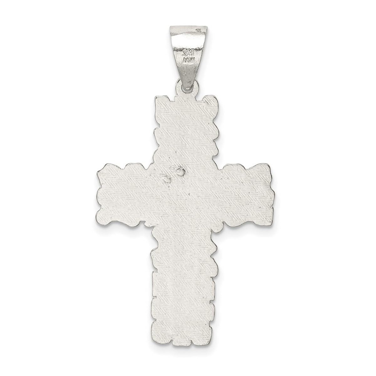925 Sterling Silver Polished Religious Cross Pendant Necklace for Women - Elegant Faith Jewelry Gift for Baptism, Confirmation & Daily Wear