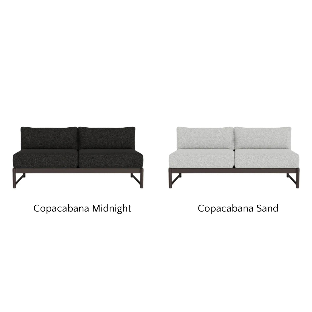 Breeze XL Outdoor 2-Seat Armless Sofa - Waterproof Patio Furniture for Garden, Poolside & Balcony Relaxation