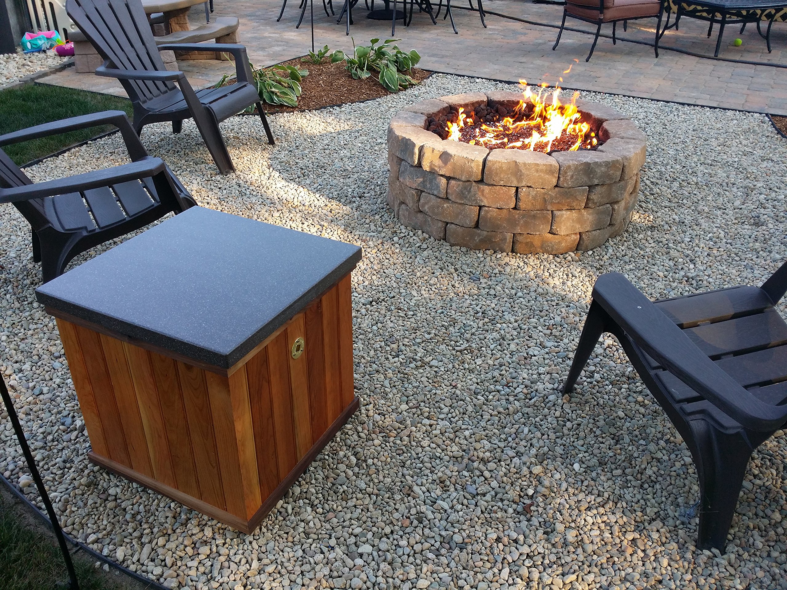 Stainless Steel Fire Ring Mounting Kit FRMK & 12 Inch Double Round Burner - Perfect for Outdoor Camping, Backyard Fire Pits, and BBQ Grilling