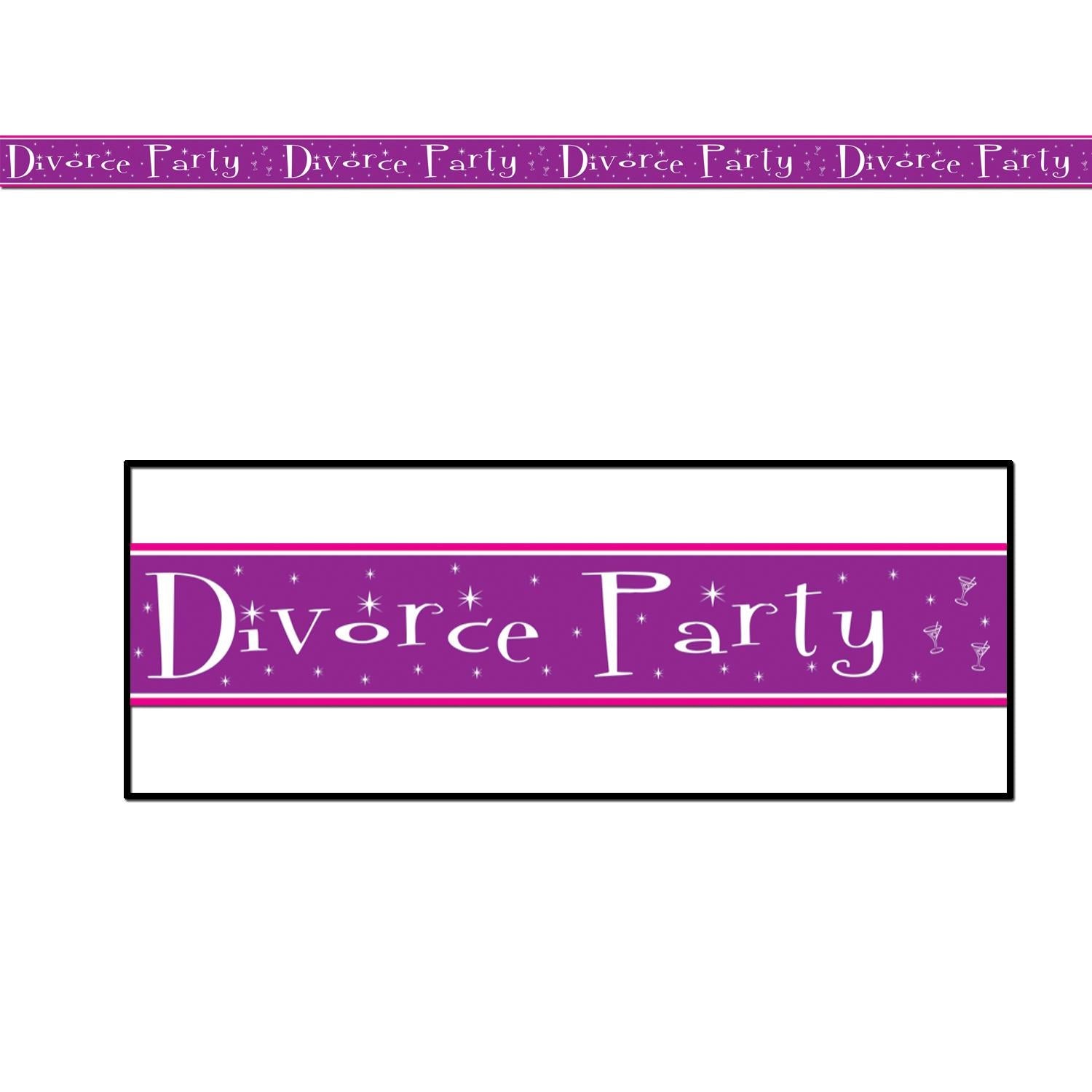 12 Pack Beistle Divorce Party Decorative Tape - Fun & Colorful Party Supplies for Divorce Celebrations, Bachelorette Parties & Themed Events