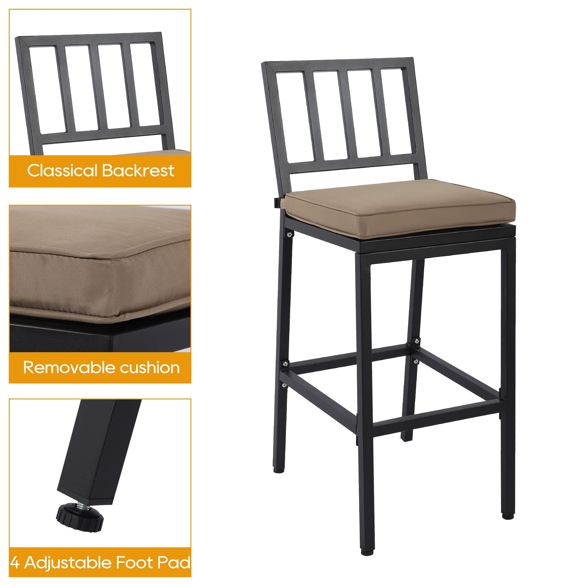 Outdoor Patio Bar Set - 47