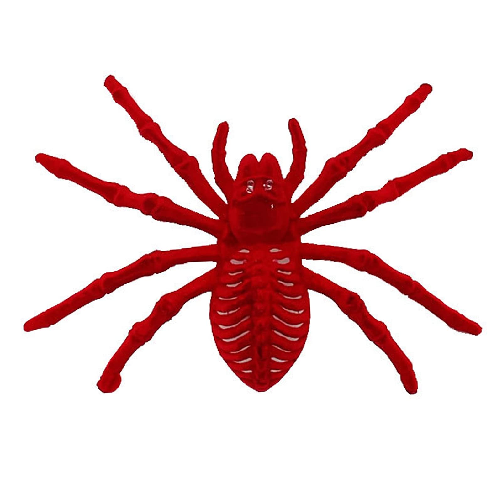 Glow in The Dark Halloween Fake Spiders - Scary Glowing Spider Decorations for Haunted House, Party & Outdoor Halloween Decor - Perfect for Spooky Atmosphere & DIY Halloween Props