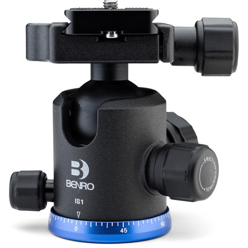 Benro IB1 Professional Triple Action Ball Head for DSLR Cameras - Perfect for Photography, Videography & Travel Shooting