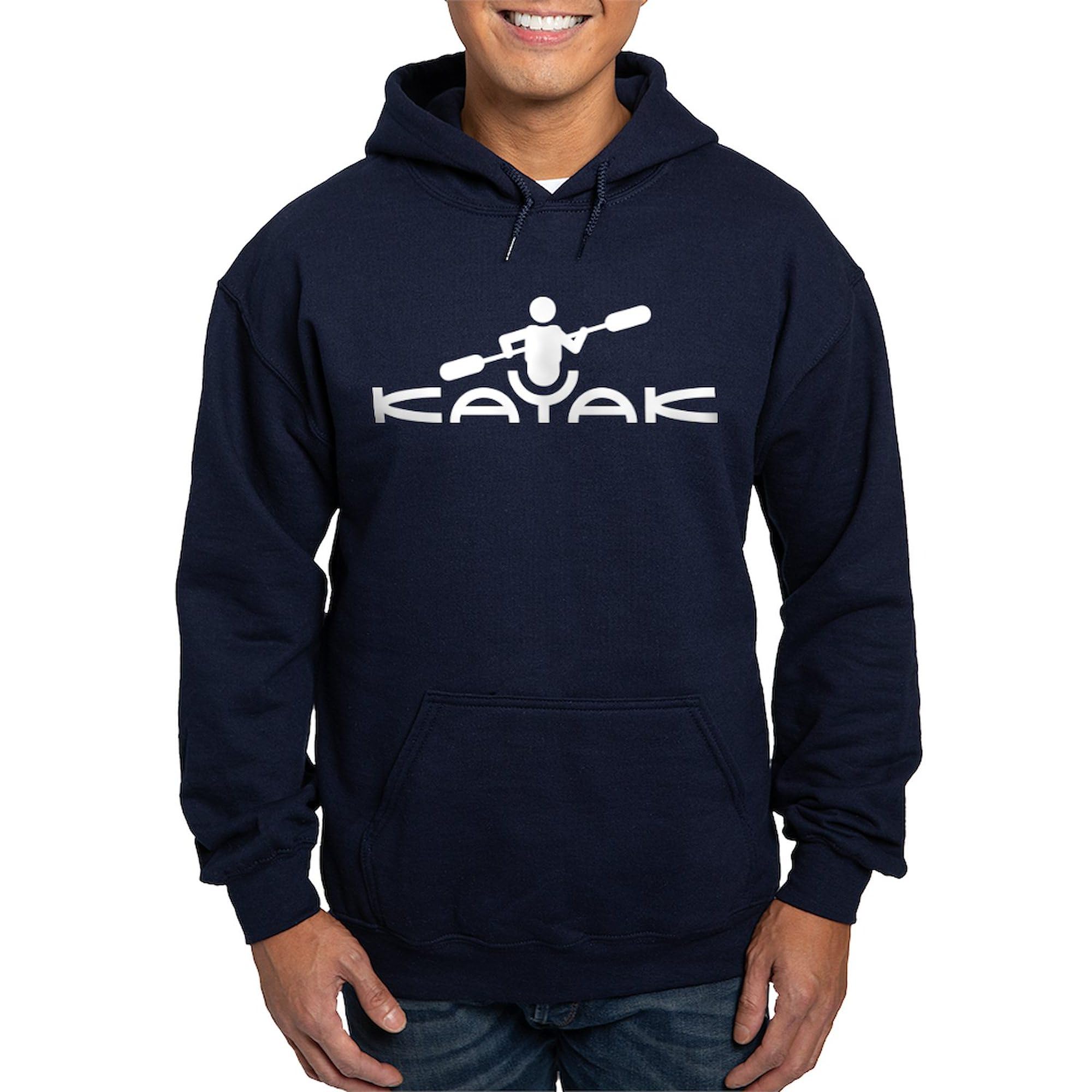 Kayak Logo Hoodie for Men - Dark Regular Fit Pullover Sweatshirt | Comfortable & Stylish for Outdoor Adventures & Casual Wear