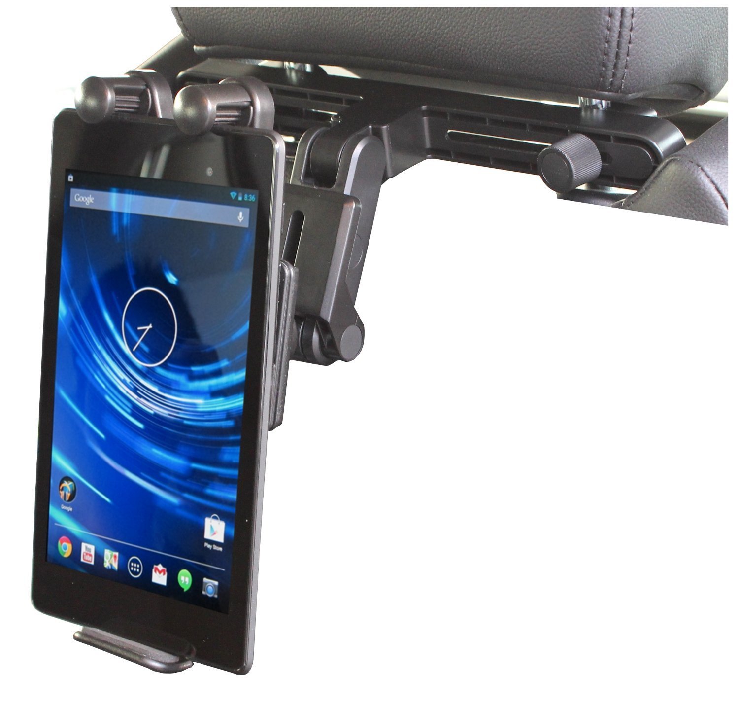 Navitech Car Headrest Tablet Mount Holder - Compatible with NUVISION 8 Inch Tablets - Perfect for Road Trips & Kids Entertainment