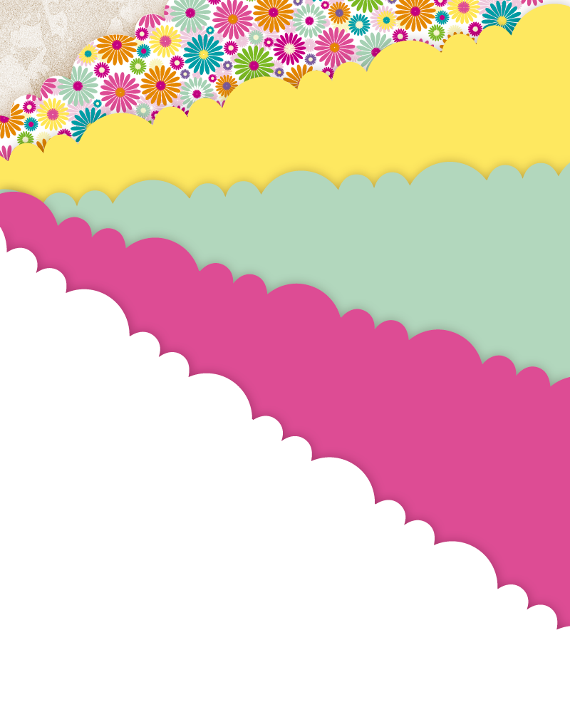 Darling Daisies Scalloped Tissue Paper - Floral Decorative Craft Paper for Gift Wrapping, Party Decorations, Scrapbooking & DIY Projects