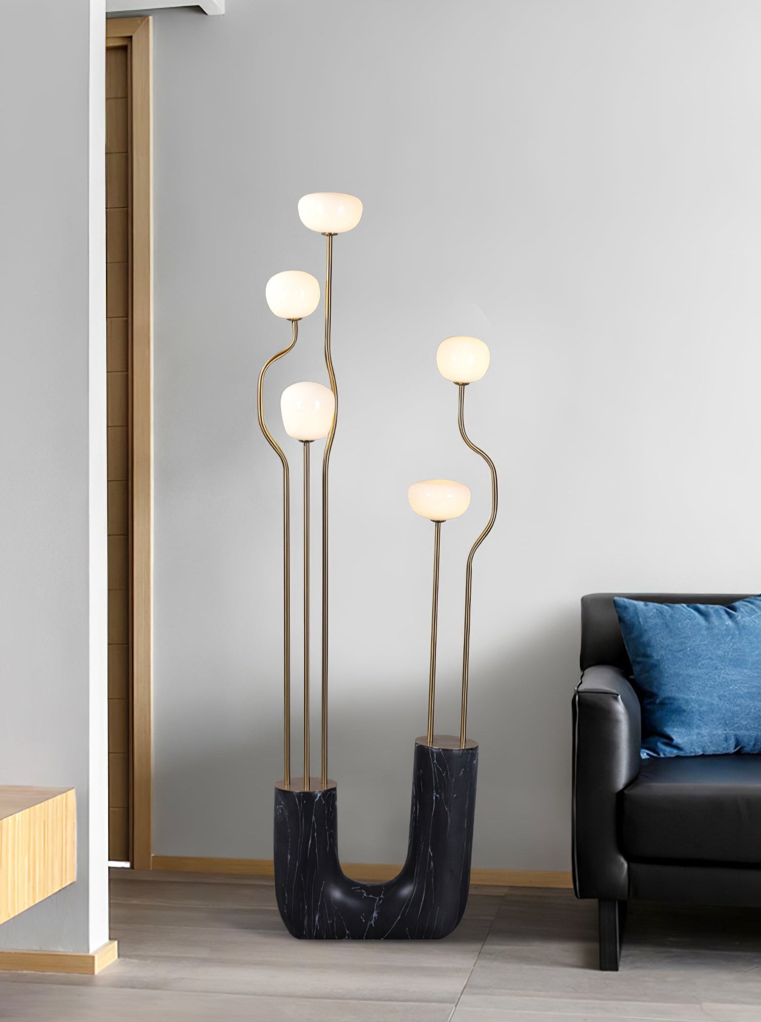 Aria Bloom Modern Floor Lamp with Adjustable Brightness - Perfect for Living Room, Bedroom, and Office Lighting Decor