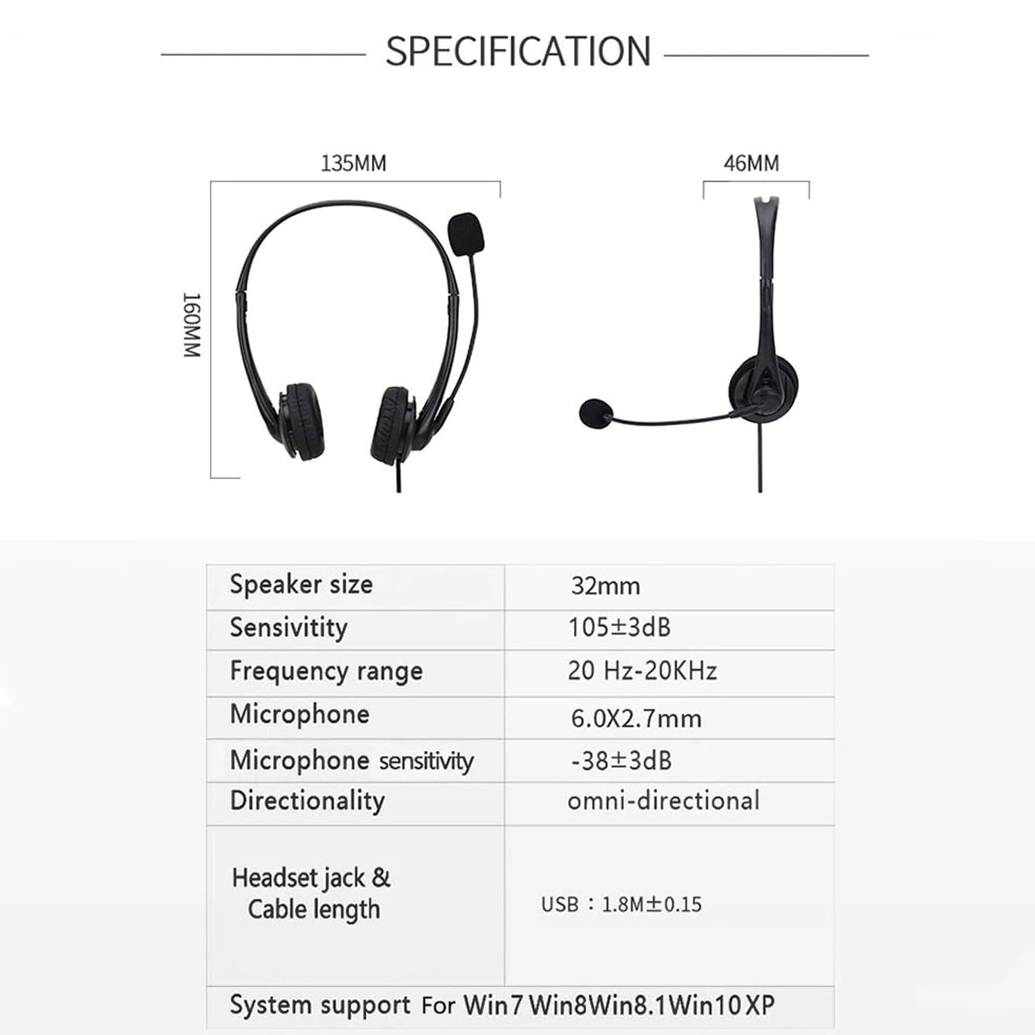 SMAZINSTAR USB Headset with Microphone for PC & Laptop - Noise Cancelling Computer Headphones for Office, Call Center, Gaming & Online Classes (2 Pack) - Adjustable Comfort Fit for Adults & Teens