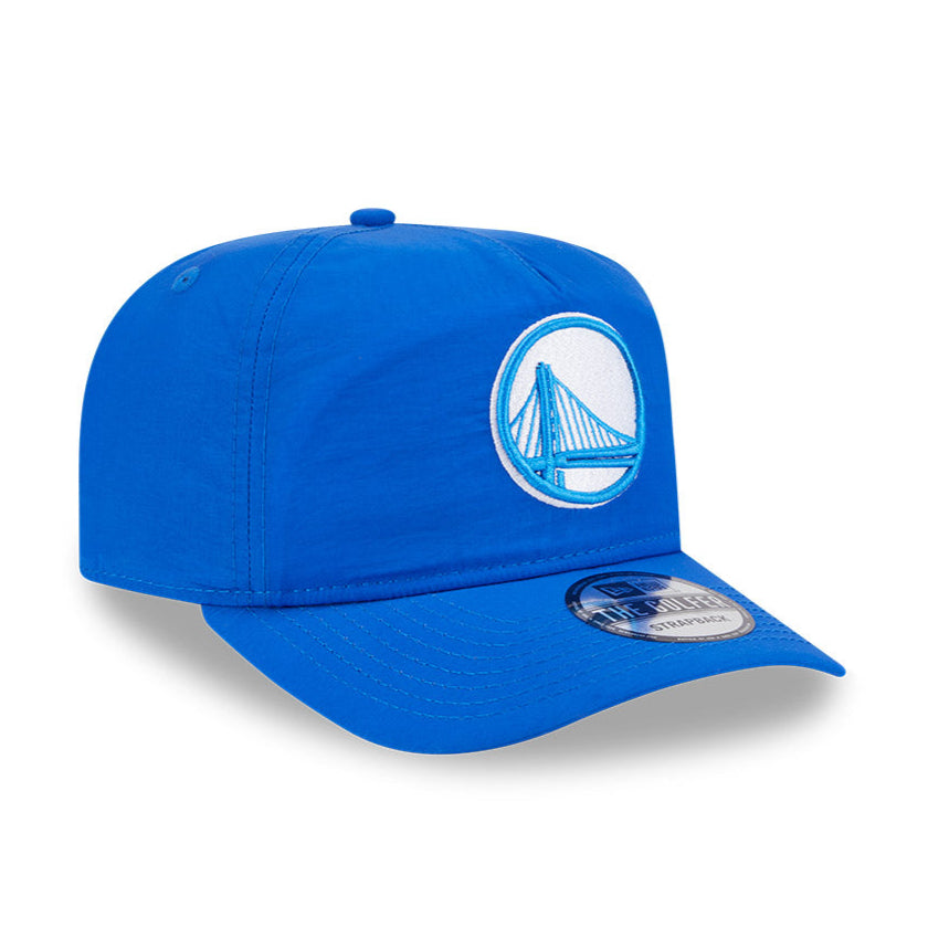 New Era Golden State Warriors Strapback Hat - Light Royal Blue Nylon Golf & Casual Wear Cap for Men & Women - Perfect for Sports, Outdoor Activities & Everyday Fashion