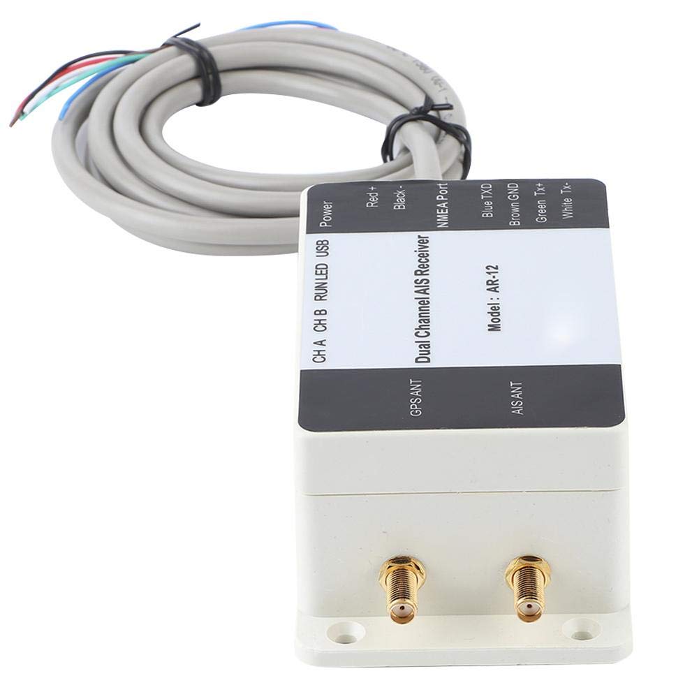 Dual Channel AIS Receiver with GPS USB - NMEA 0183 Marine Navigator for Yachts & Ships | Boat Tracking & Collision Avoidance System | Perfect for Sailing, Fishing & Offshore Navigation